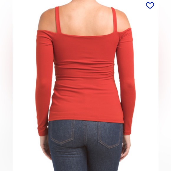 NWT, SUSANA MONACO, Womens, String Cold Shoulder Top in “CAVIAR” - Picture 2 of 3